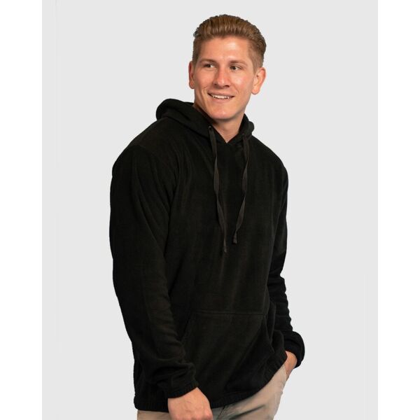 Men's Polar Fleece Hooded Pullover Thumbnail