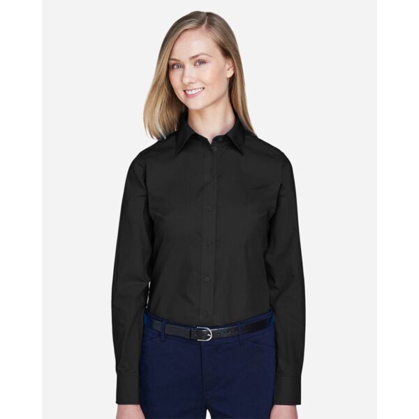 Women's Crown Collection® Broadcloth Woven Dress Shirt Thumbnail