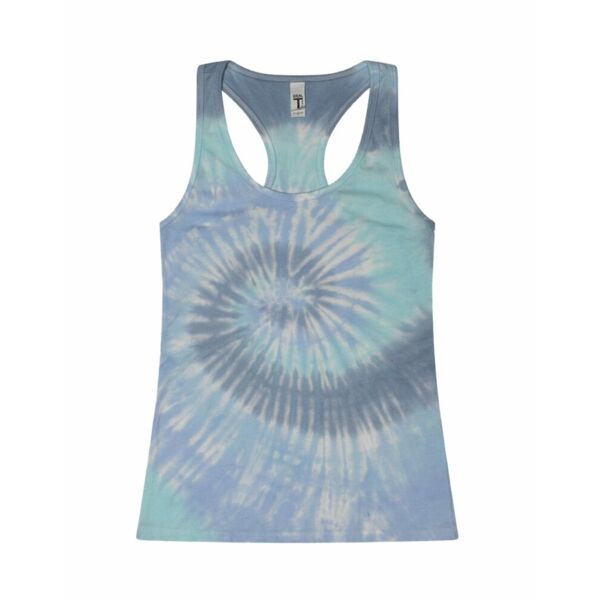 Women's Tie-Dyed Racerback Tank Top Thumbnail