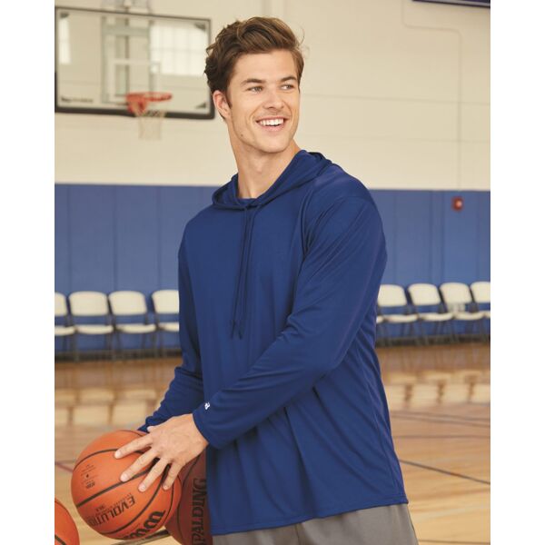 Unisex B-Core Hooded Long Sleeve T-Shirt Thumbnail