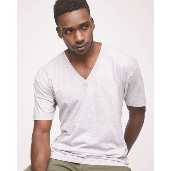 Unisex Fine Jersey V-Neck Tee Thumbnail