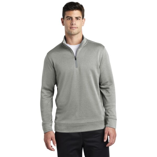 PosiCharge ® Sport Wick ® Heather Fleece 1/4 Zip Pullover Thumbnail