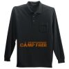 Long Sleeve Silk Touch Polo with Pocket Thumbnail