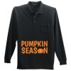 Long Sleeve Silk Touch Polo with Pocket Thumbnail