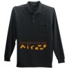 Long Sleeve Silk Touch Polo with Pocket Thumbnail