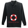 Long Sleeve Silk Touch Polo with Pocket Thumbnail