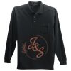 Long Sleeve Silk Touch Polo with Pocket Thumbnail
