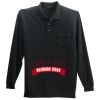 Long Sleeve Silk Touch Polo with Pocket Thumbnail