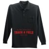 Long Sleeve Silk Touch Polo with Pocket Thumbnail