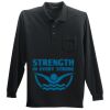 Long Sleeve Silk Touch Polo with Pocket Thumbnail