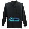 Long Sleeve Silk Touch Polo with Pocket Thumbnail