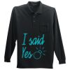 Long Sleeve Silk Touch Polo with Pocket Thumbnail