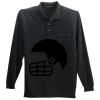 Long Sleeve Silk Touch Polo with Pocket Thumbnail