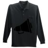 Long Sleeve Silk Touch Polo with Pocket Thumbnail