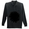 Long Sleeve Silk Touch Polo with Pocket Thumbnail