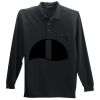 Long Sleeve Silk Touch Polo with Pocket Thumbnail