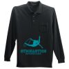 Long Sleeve Silk Touch Polo with Pocket Thumbnail