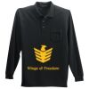 Long Sleeve Silk Touch Polo with Pocket Thumbnail
