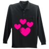 Long Sleeve Silk Touch Polo with Pocket Thumbnail