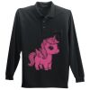 Long Sleeve Silk Touch Polo with Pocket Thumbnail