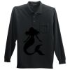 Long Sleeve Silk Touch Polo with Pocket Thumbnail
