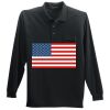 Long Sleeve Silk Touch Polo with Pocket Thumbnail