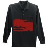 Long Sleeve Silk Touch Polo with Pocket Thumbnail